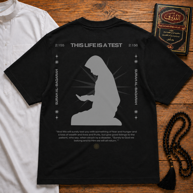 LIFE IS A TEST BLACK HEAVYWEIGHT