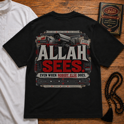 Allah Sees Heavyweight Tee