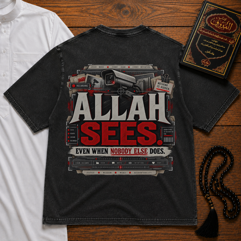 Allah Sees Premium Tee