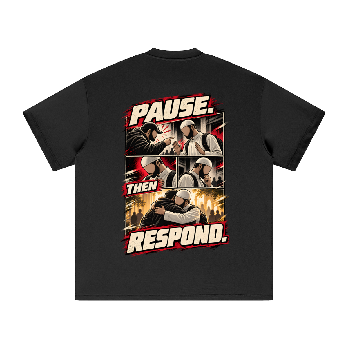 Pause Then Respond Heavyweight Tee