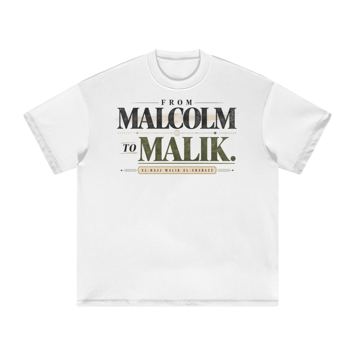 Malcolm then Malik Heavyweight Tee