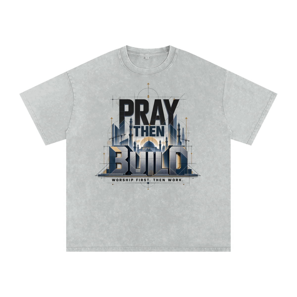 Pray Then Build Premium Tee